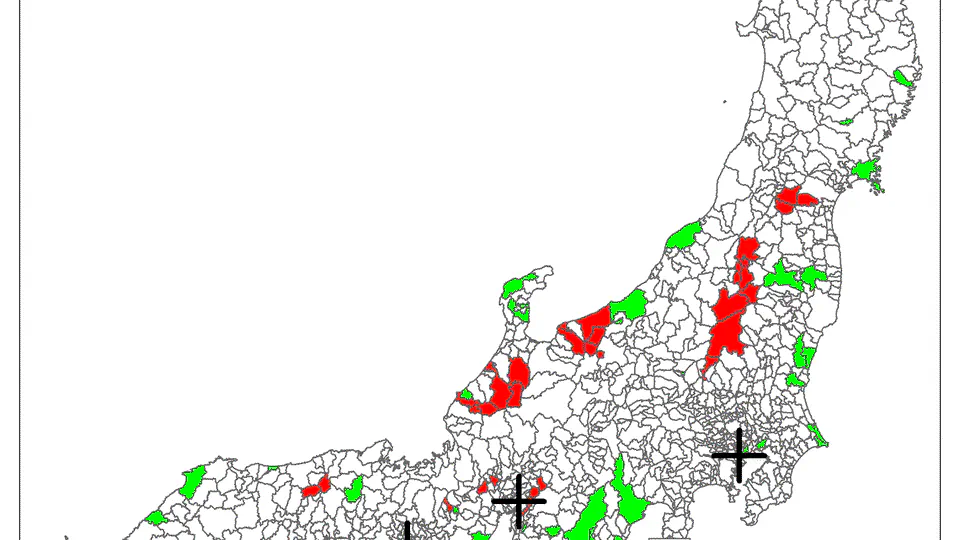 The geography of energy transitions: a network approach for post-Fukushima Japan