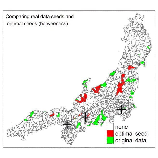 The geography of energy transitions: a network approach for post-Fukushima Japan